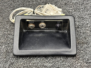 107421-004 Piper PA28-181 Push to Talk and Mic Jack Panel Assembly