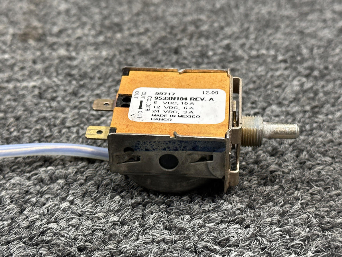 Piper Aircraft Parts 9533N104 Piper PA28-181 Air Conditioning Temperature Control (6-24V)