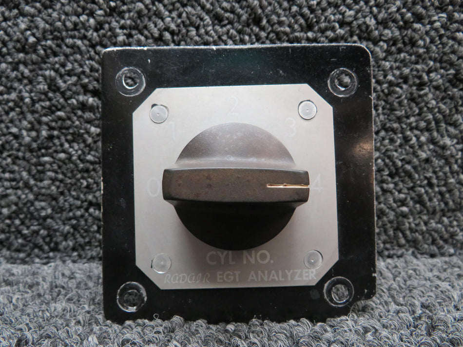 Radair MS25002-2 (Alt: 7262K12) EGT Cylinder Selector Switch with Radair Face Plate