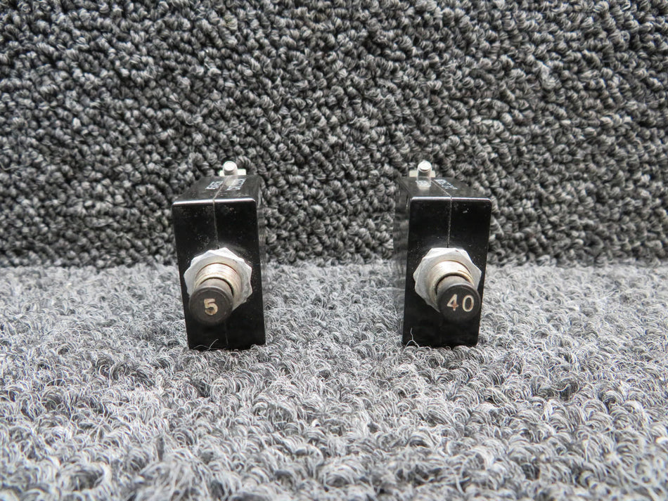 Wood Electric 454-665, 454-656 Wood Electric Push Circuit Breaker (Set of 2)