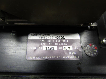 Bendix 4000425-0401 Bendix IU-3404A System Interface Unit (28VDC)