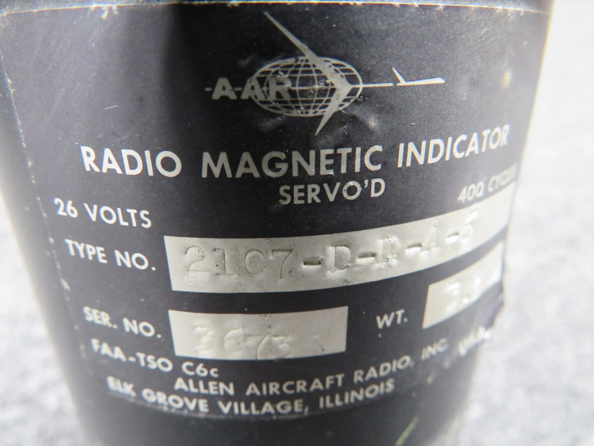 Allen 2107-D-E-A-6 Allen Aircraft Radio Magnetic Indicator (Worn Face) (26V)