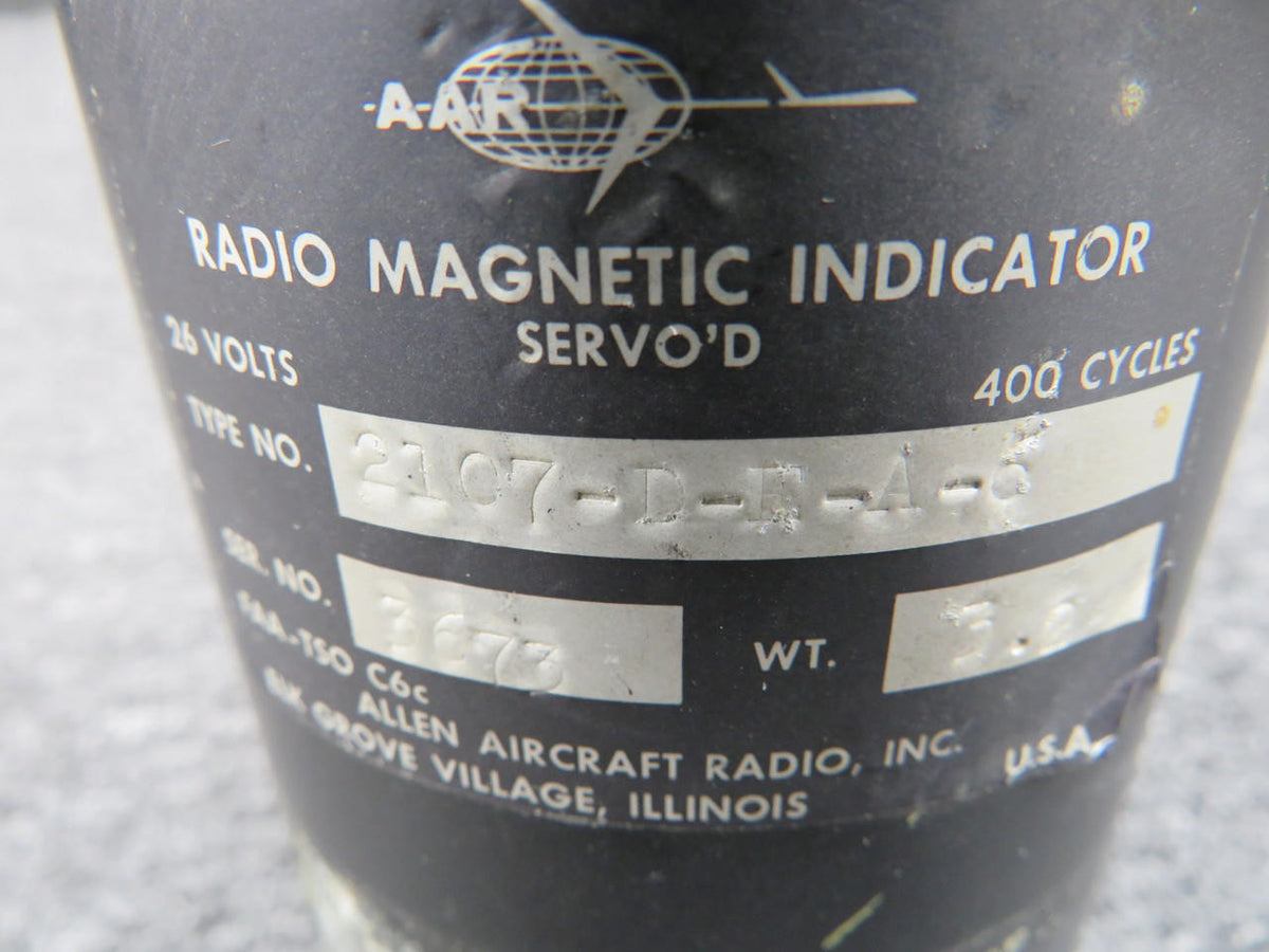 Allen 2107-D-E-A-6 Allen Aircraft Radio Magnetic Indicator (Worn Face) (26V)