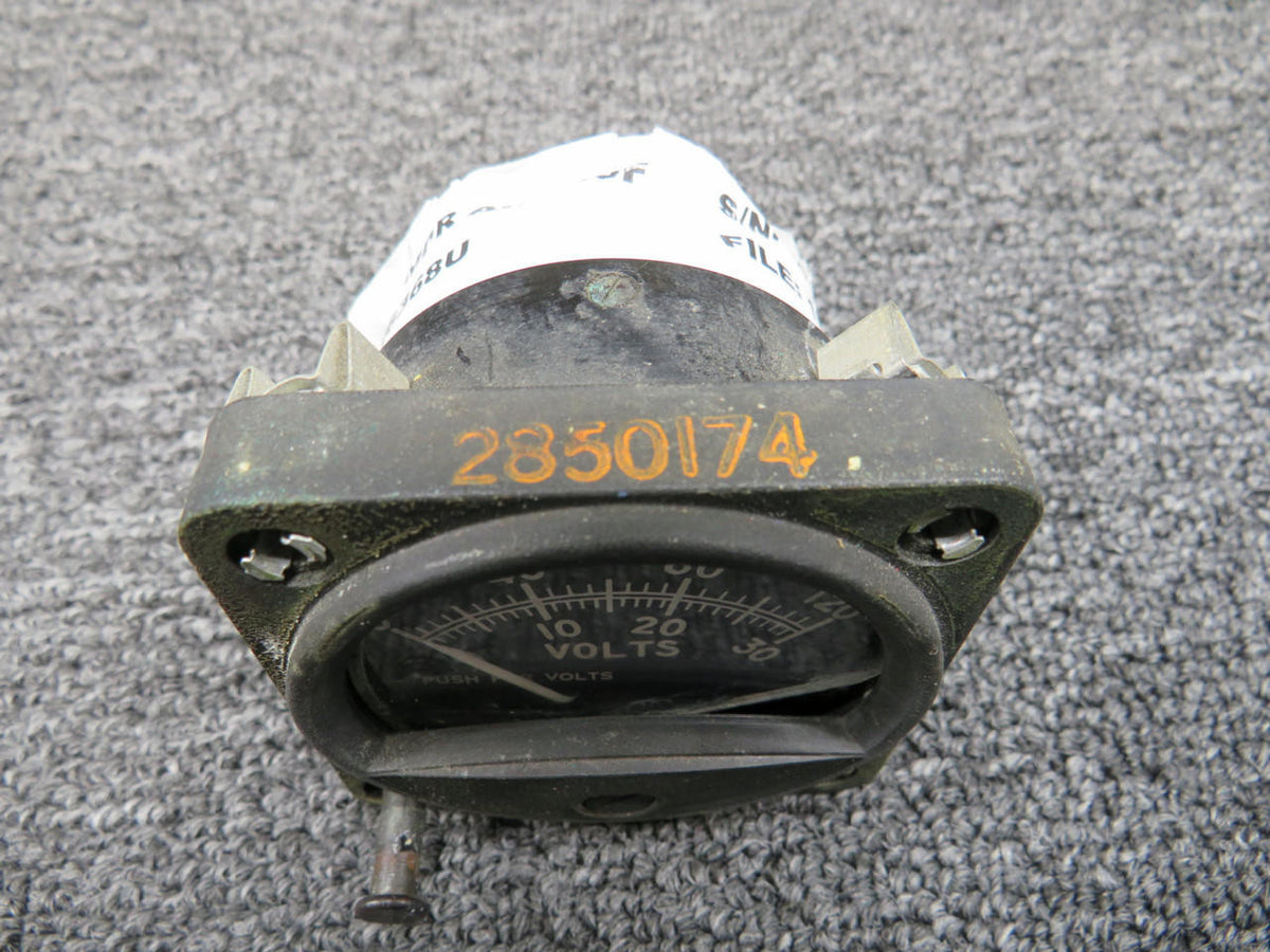 Aero Commander 2850174 Aero Commander 560-F Amps Indicator (Worn Knob and Loose Face Plate)