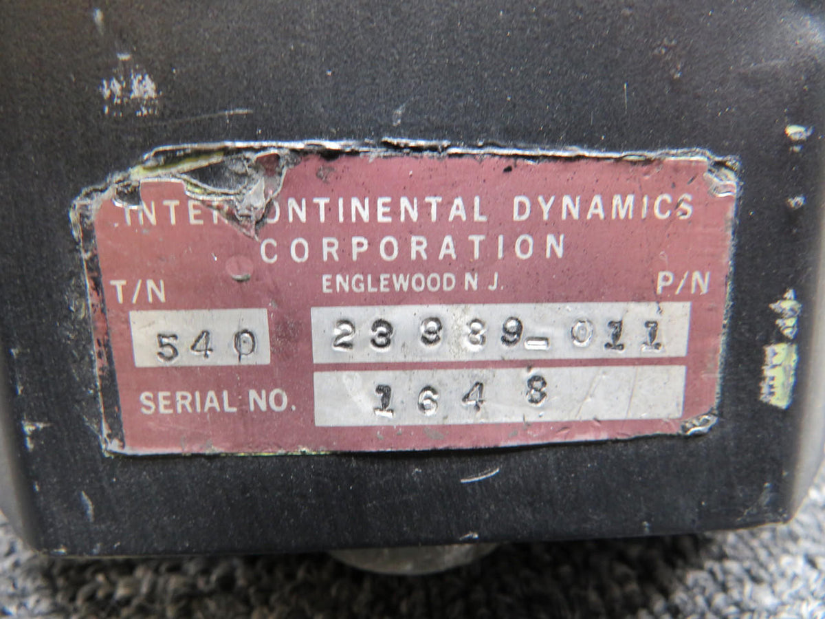 Intercontinental 23989-011 Intercontinental Dynamics Set Altitude Indicator with Modifications