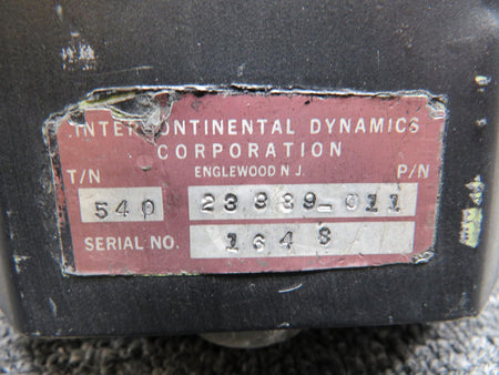 Intercontinental 23989-011 Intercontinental Dynamics Set Altitude Indicator with Modifications