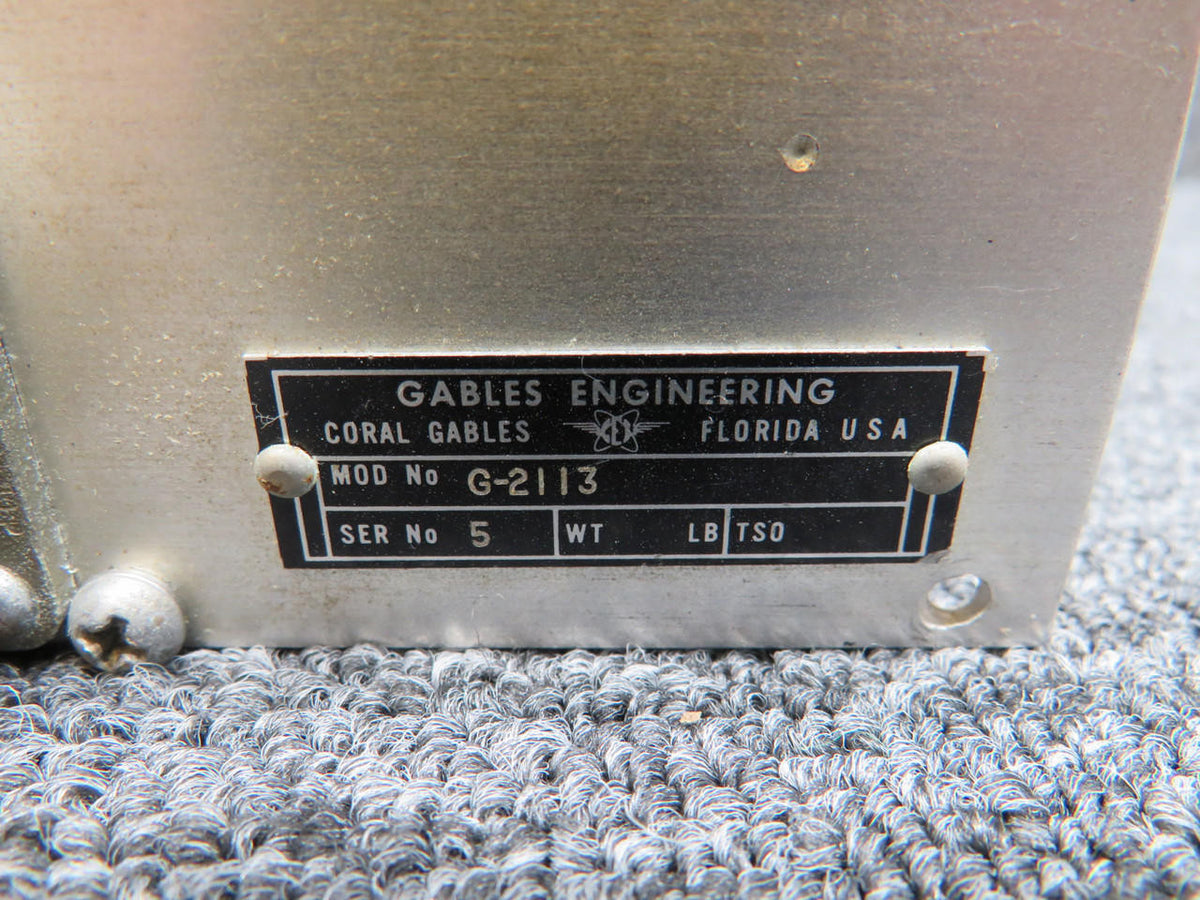 Gables G-2113 Gables Engineering Nav and Comm Indicator Assembly (Worn Face)