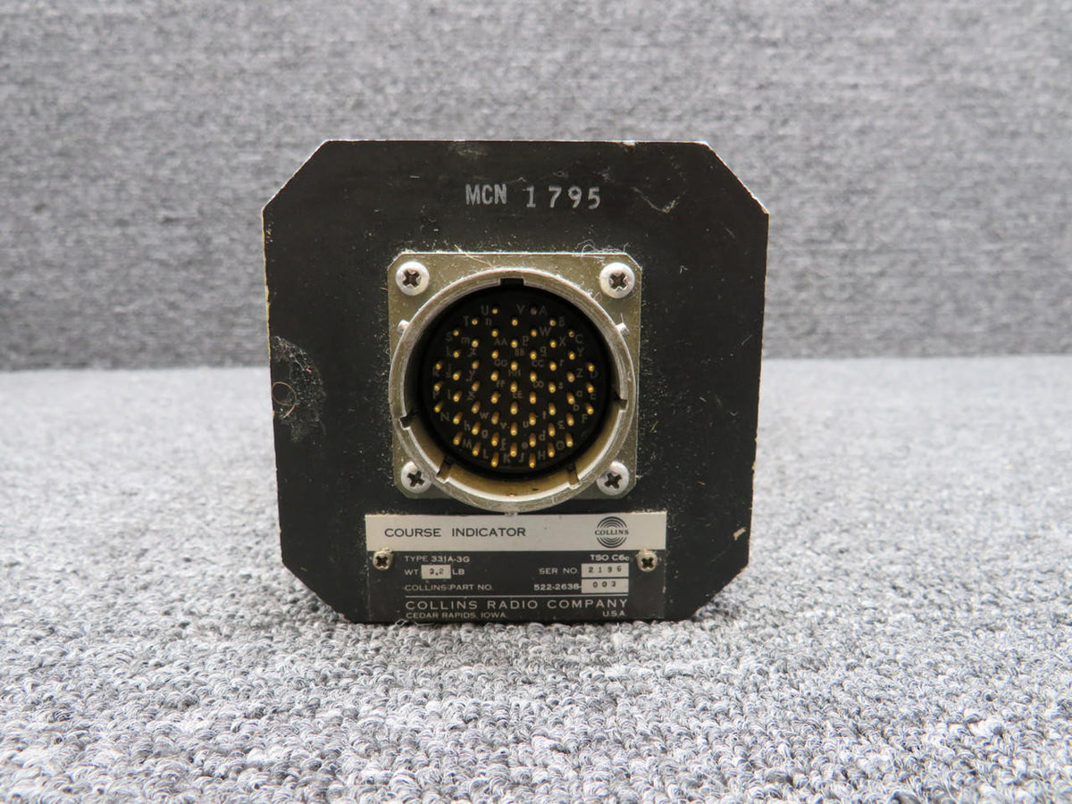 Collins 522-2638-003 Collins 331A-3G Course Indicator (Worn Knob)
