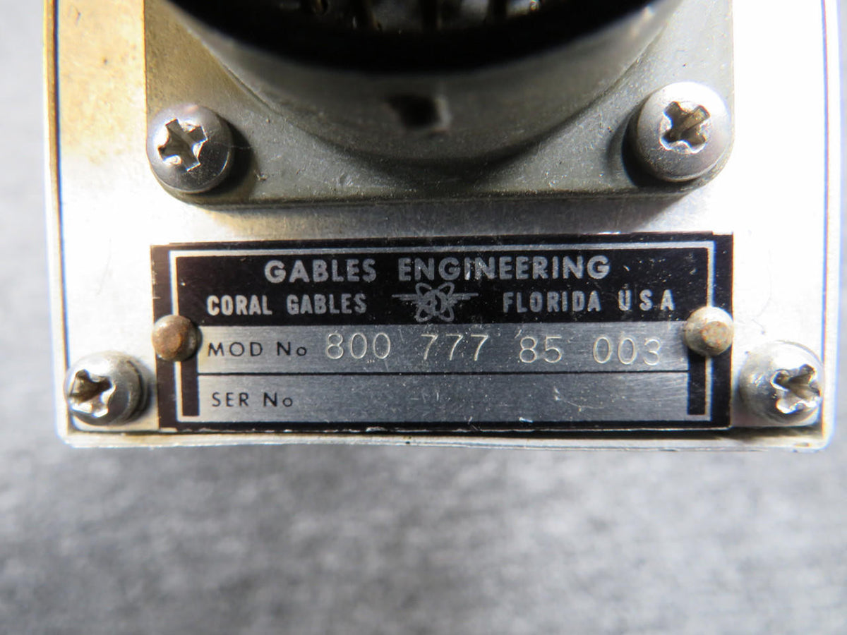 Gables 800-777-85-003 Gables Engineering Control (Missing Face and Knobs) (Core)