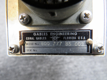 Gables 800-777-85-003 Gables Engineering Control (Missing Face and Knobs) (Core)
