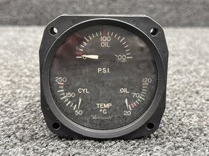 18B1000-3 (Alt: 60-384079-1) Aircraft Instrument Tri-Engine Indicator with Probe