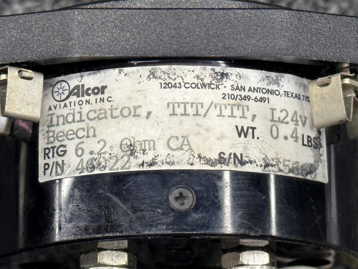 Alcor 46022, 86160 Alcor TIT Indicator with Probe (Lighted) (24V)