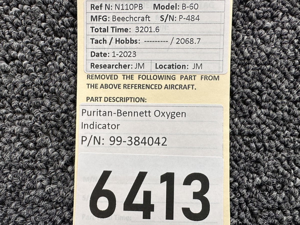 Puritan-Bennett 99-384042 Puritan-Bennett Oxygen Indicator