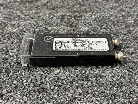 Mid-Continent MD-60-5 (Alt: 60-384089-5) Mid-Continent Windshield Voltmeter Indicator