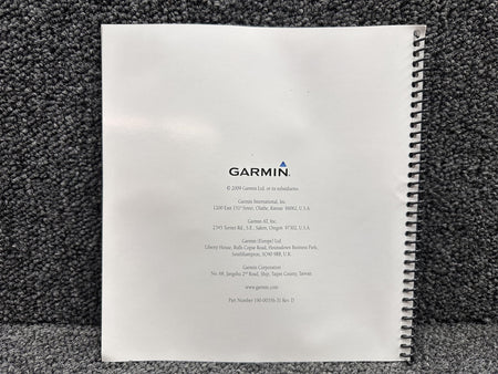 Garmin 190-00356-31 Rev D Garmin 400W, 500W Series Display Interfaces Guide