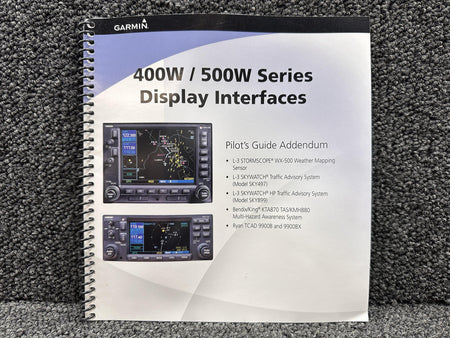 Garmin 190-00356-31 Rev D Garmin 400W, 500W Series Display Interfaces Guide