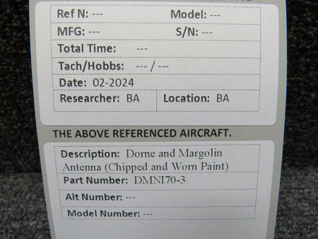 Dorne and Margolin DMNI70-3 Dorne and Margolin Antenna (Chipped and Worn Paint)