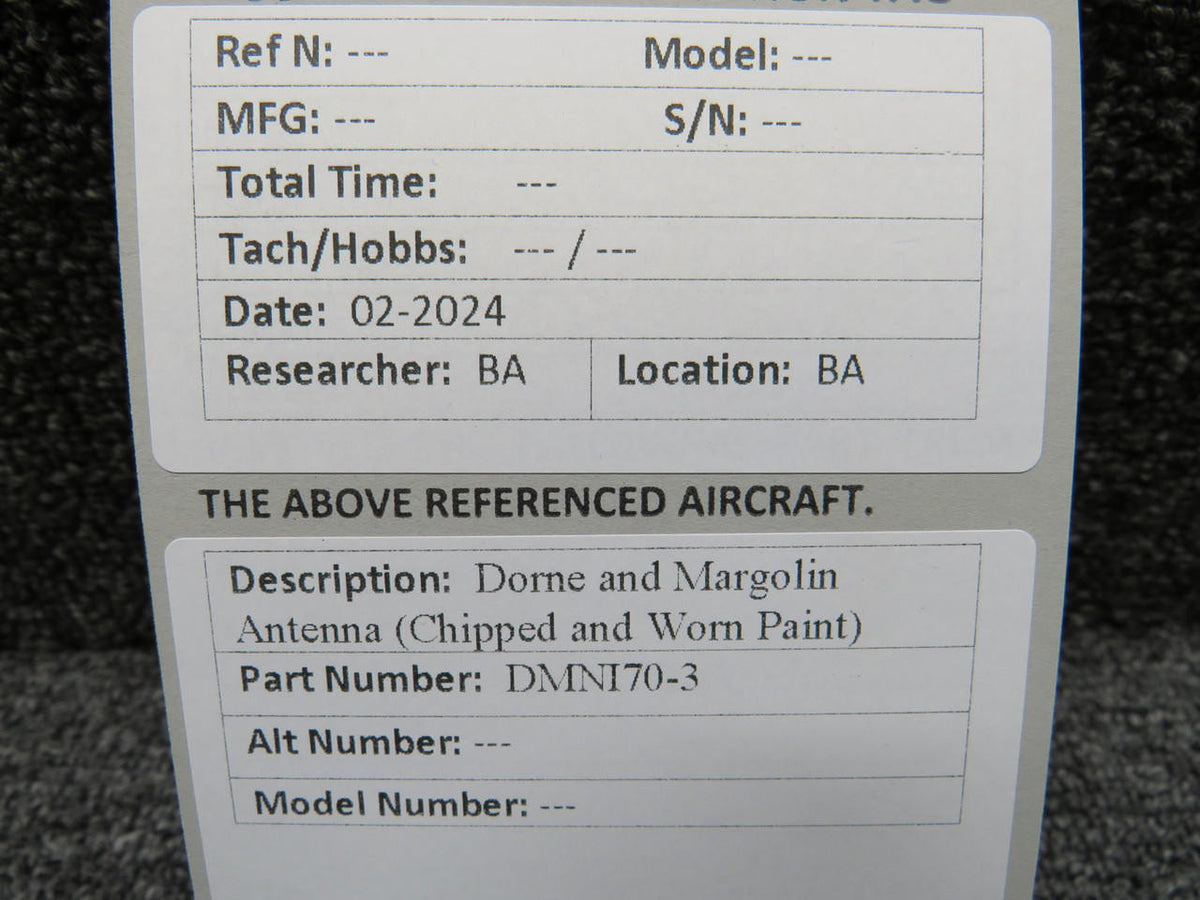 Dorne and Margolin DMNI70-3 Dorne and Margolin Antenna (Chipped and Worn Paint)