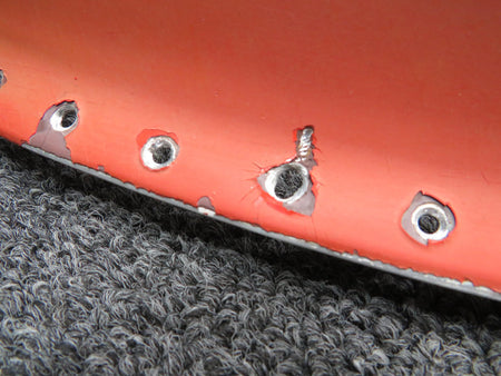 Cessna Aircraft Parts 0713788-3 Cessna 182N Outer Windshield Retainer (Worn Holes, Double Drilled)