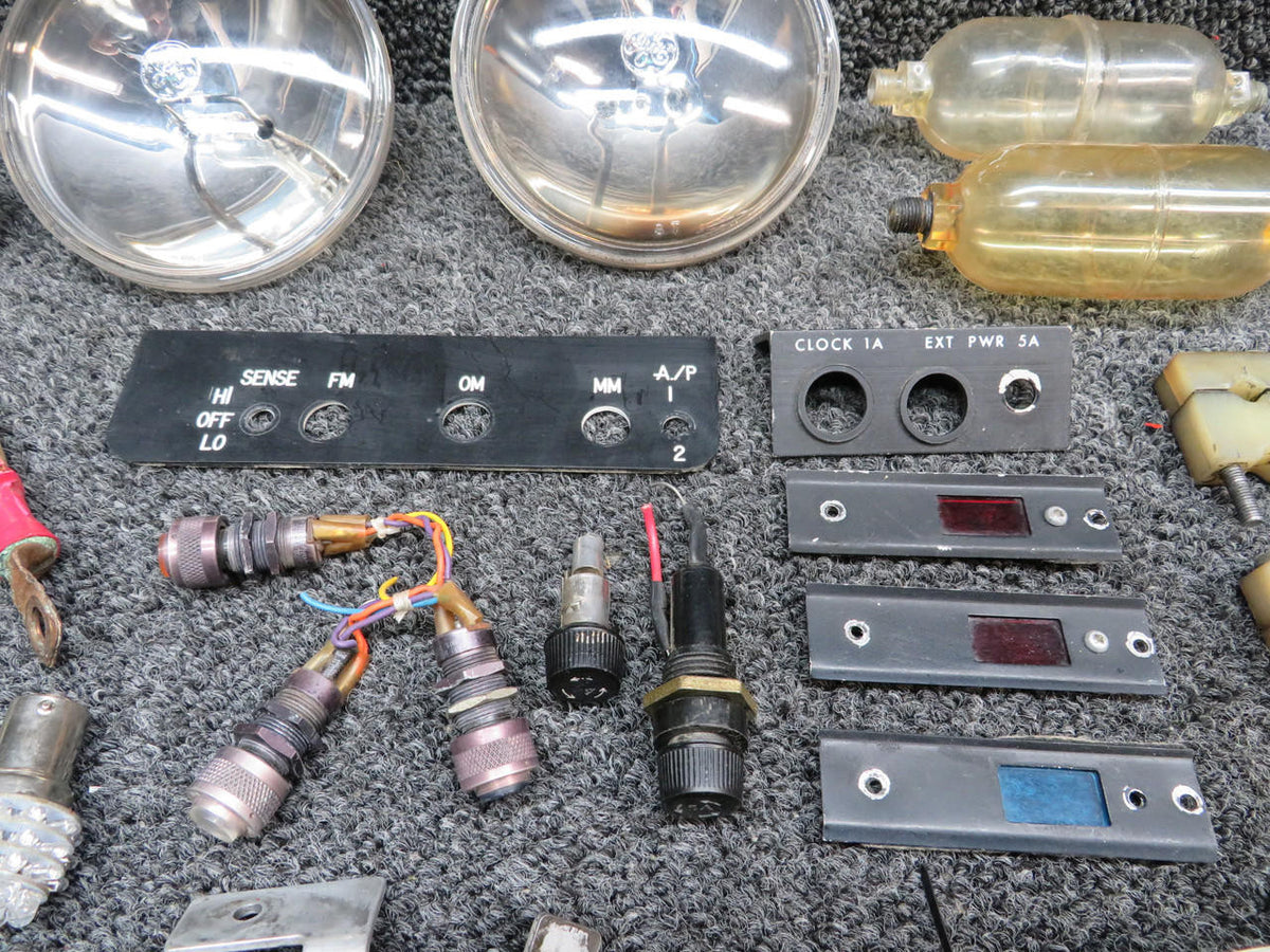Cessna Aircraft Parts Cessna 182N Goodie Bag (Bulbs, Panels, Coaxials, Indicator Lights, etc)