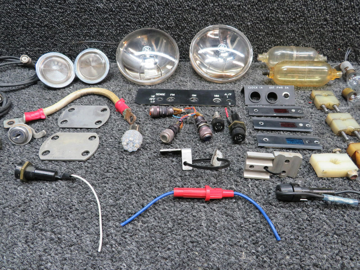 Cessna Aircraft Parts Cessna 182N Goodie Bag (Bulbs, Panels, Coaxials, Indicator Lights, etc)