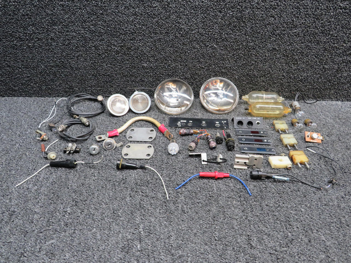 Cessna Aircraft Parts Cessna 182N Goodie Bag (Bulbs, Panels, Coaxials, Indicator Lights, etc)