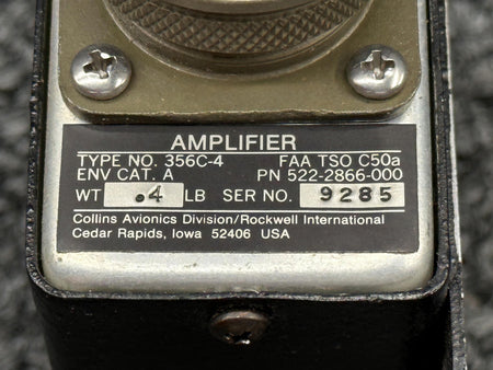 Collins 522-2866-000 Collins Avionics 356C-4 Amplifier Assembly with Mod