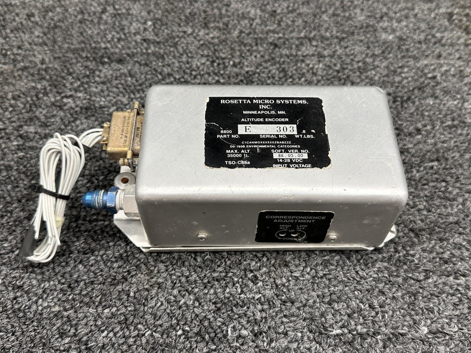 Rosetta Micro Systems 8800 Rosetta Micro Systems Altitude Encoder Assembly (14-28V)