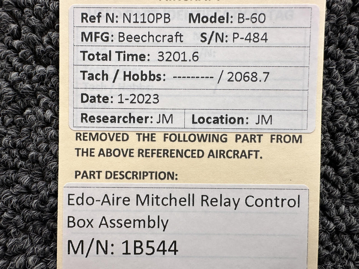 Edo-Aire / Mitchell  1B544 Edo-Aire Mitchell Relay Control Box Assembly