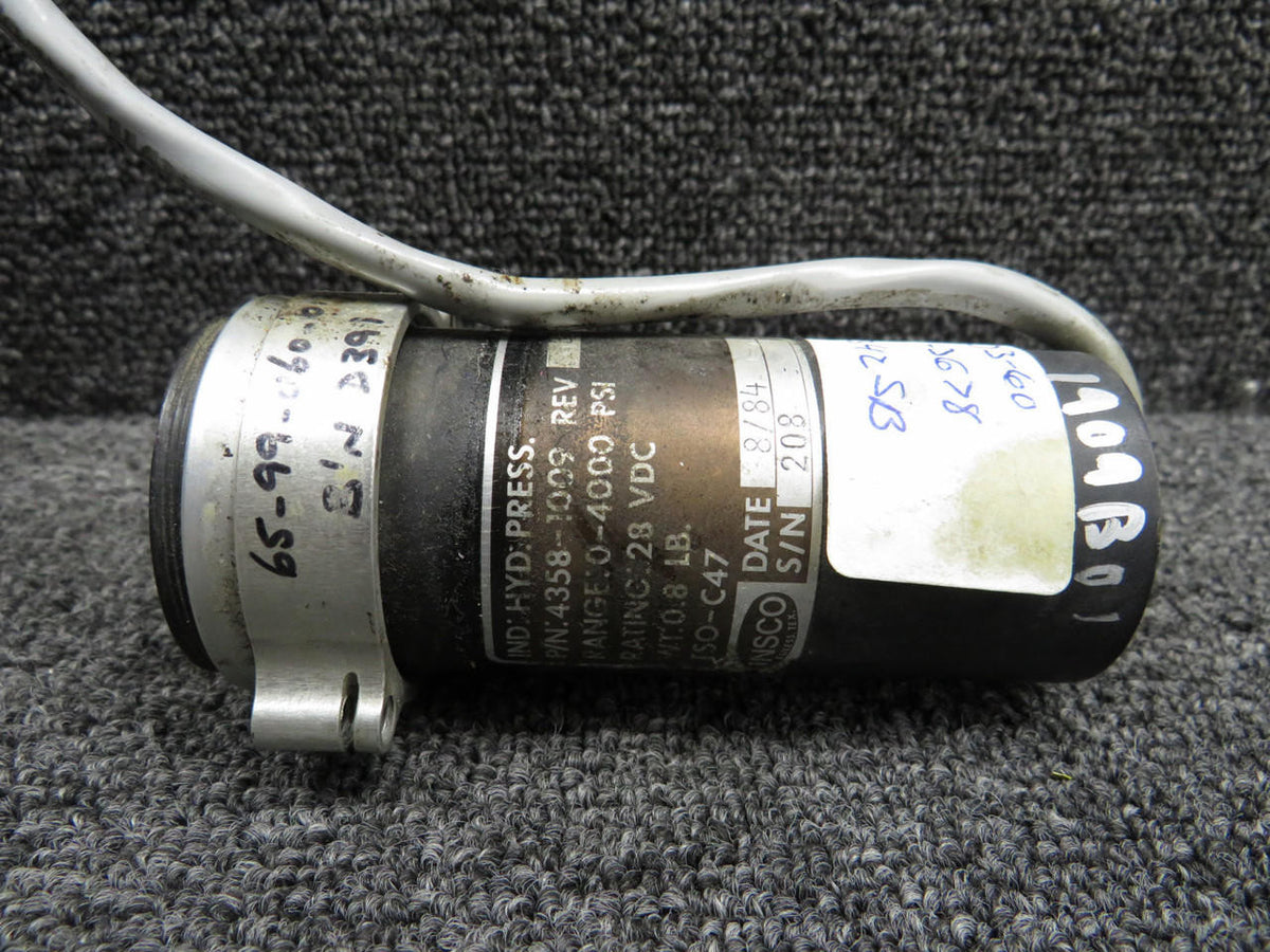 Insco 4358-1009 INSCO Hydraulic Pressure Indicator (28VDC)