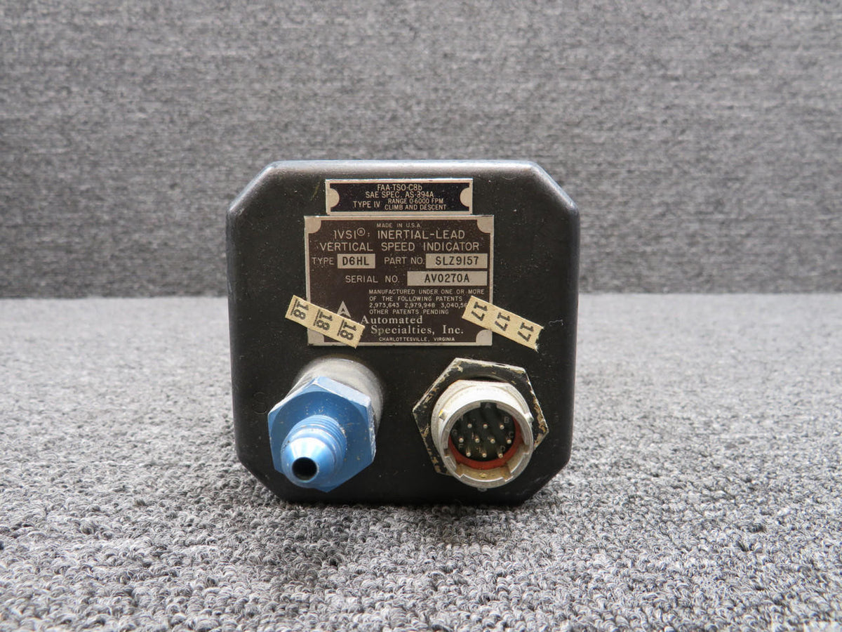 Teledyne SLZ9157 Teledyne D6HL Inertial-Lead Speed Indicator (Worn Grey Face)