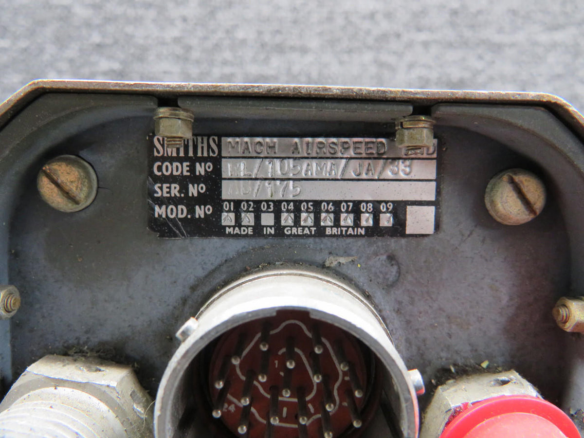 Smiths WL-105-AMA-JA-28 Smiths Mach Airspeed Indicator with Modifications