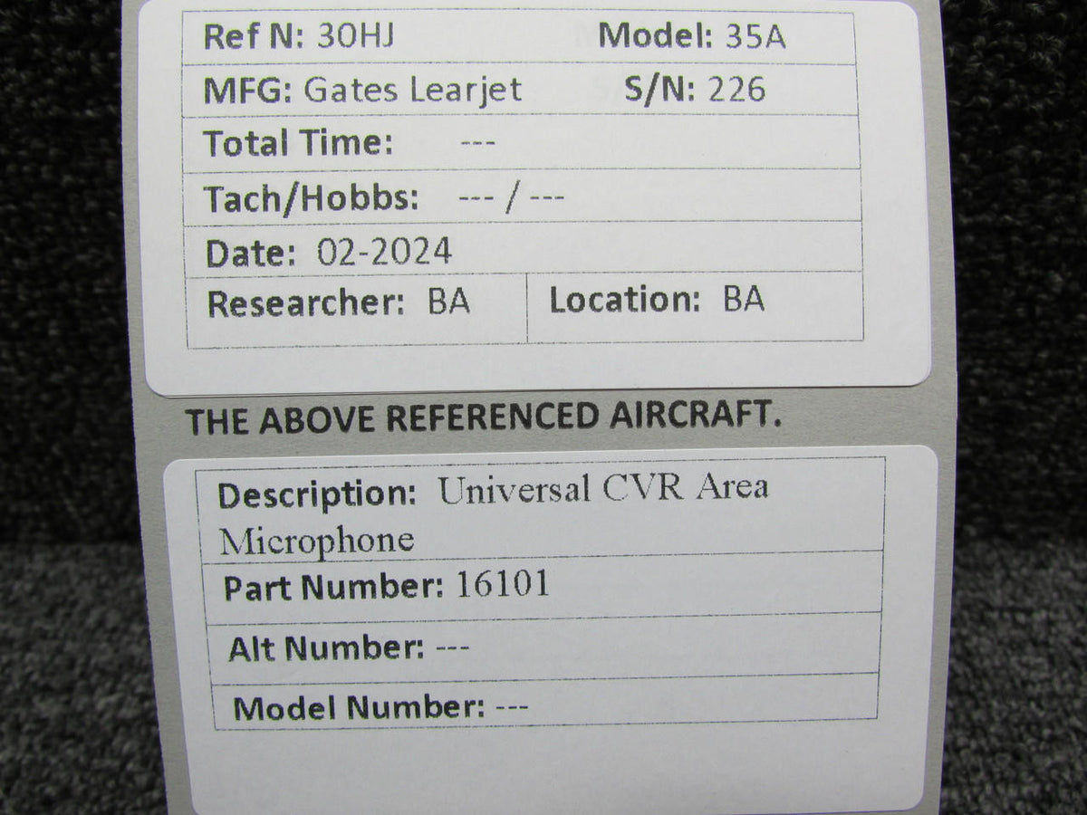 Universal Corp 16101 Universal CVR Area Microphone