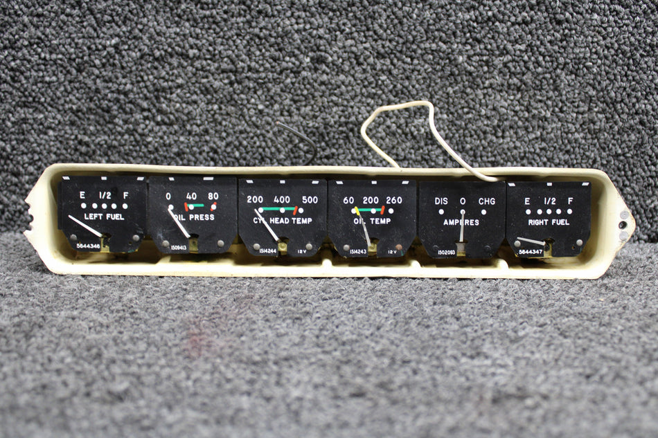 35-324401-5 Beechcraft 35-B33 Instrument Gauge Cluster (Volts: 12)