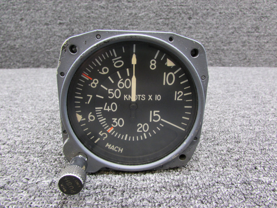 S225-4 Gates Learjet Mach Airspeed Indicator (Grey Face)
