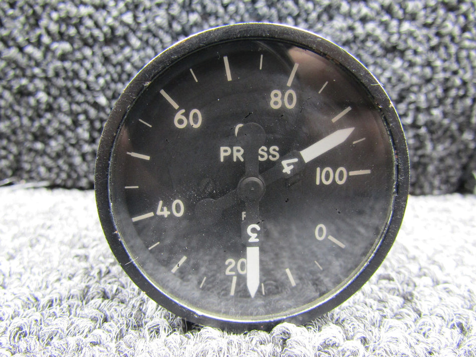 SRDW-14B (Alt: NP-145-D) US Gauge Dual Oil Pressure Indicator (Colored Face)
