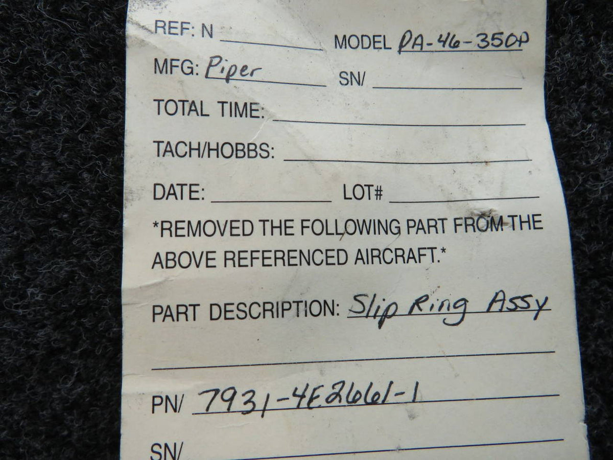 7931-4E2661-1 Piper PA-46-350P Slip Ring Assembly (Jetprop Conversion) BAS Part Sales | Airplane Parts