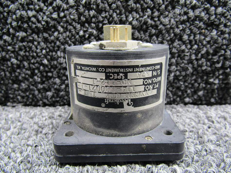 MD-112-1 (Alt: 114-380021-1) Mid-Continent Oxygen Qty Indicator (Sunfaded)