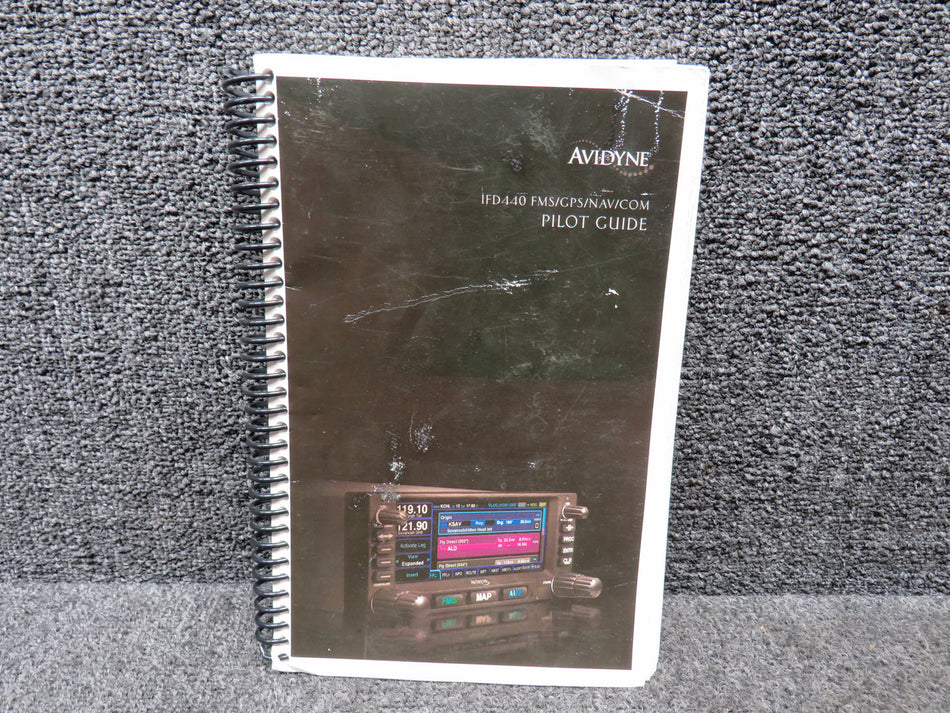 600-00304-000 Avidyne IFD440 FMS, GPS, NAV, Comm Pilot Guide Booklet