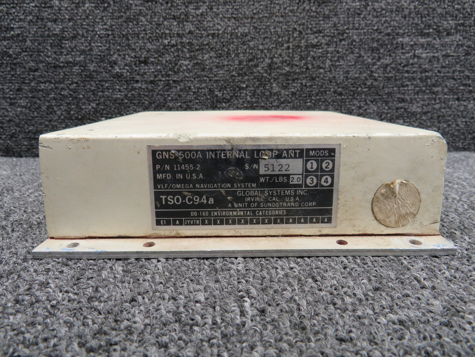 11455-2 (Alt: 106560-01M) Global Systems GNS-500A Internal Loop Antenna