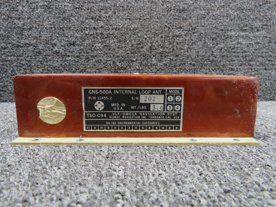11455-2 (Alt: 01-00022-001) Global Navigation GNS-500A Internal Loop Antenna
