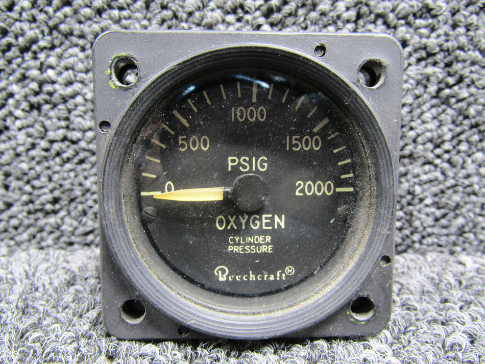 MD-112-1 (Alt: 114-380021-1) Mid-Continent Oxygen Qty Indicator (Black)