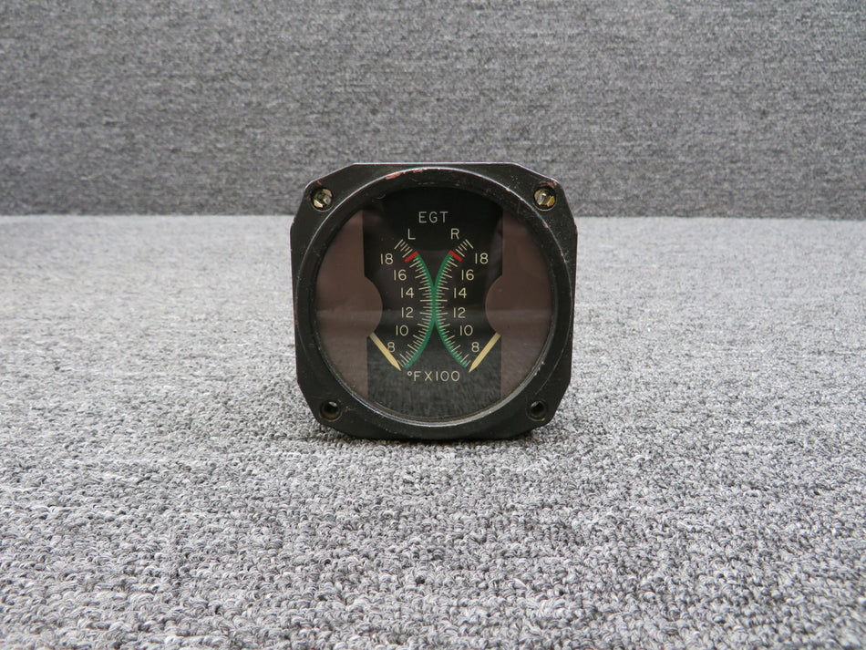 R10T Radair Dual Exhaust Gas Temperature Indicator (Glass Face)