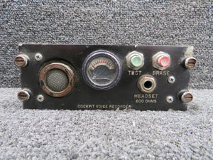93-A152-00 Fairchild A152 Cockpit Voice Recorder Control Unit with Cracked Glass