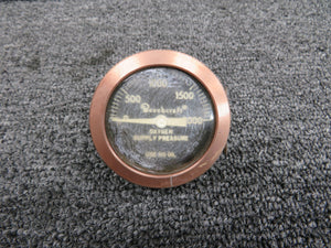 800322 Beechcraft Oxygen Supply Pressure Gauge (Cloudy)