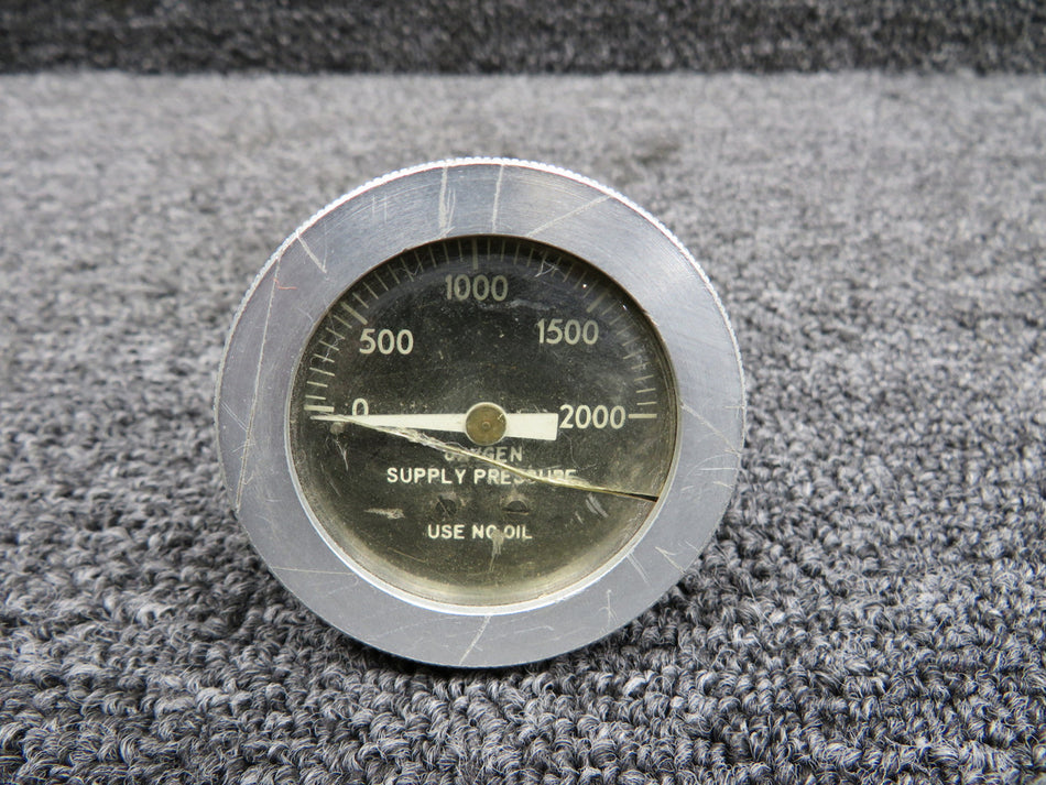 800435-00 Oxygen Supply Pressure Gauge (Cracked Screen)