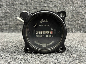 S1498-1 (Use: 6597148-1) Stewart Warner Hobbs Hour Meter Indicator (H: 4906.60)