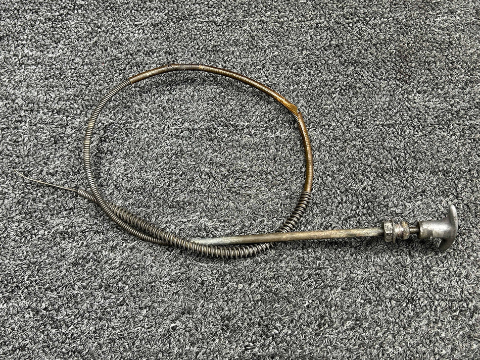 0513142-12 Cessna 310I Fuel Strainer Drain Cable Assembly (Length: 32-1/4”)