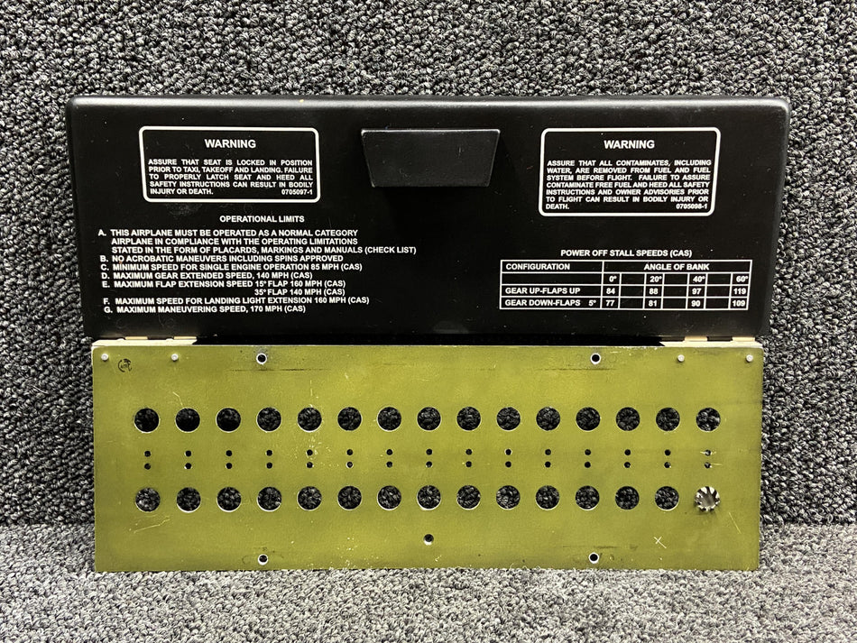 0812405-17, 0812506-200 Cessna 310I Circuit Breaker Shock Panel with Door