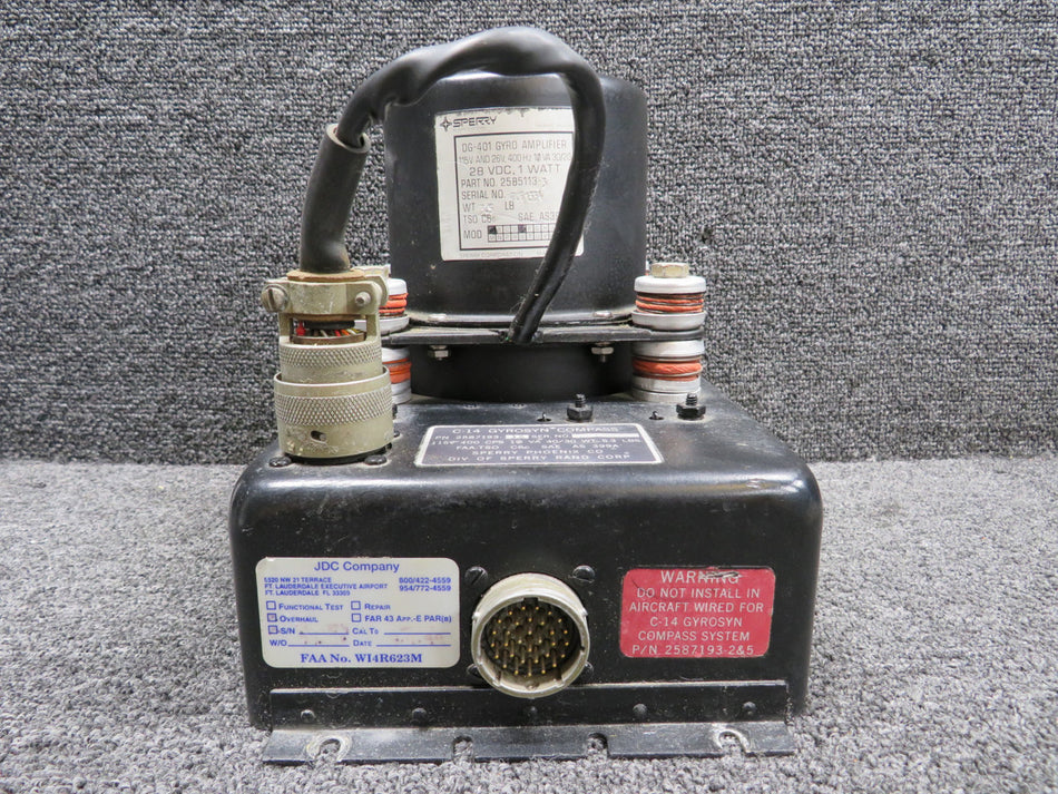 2587194-901 Sperry Synchronizer Assembly with Gyro Amplifier and Compass